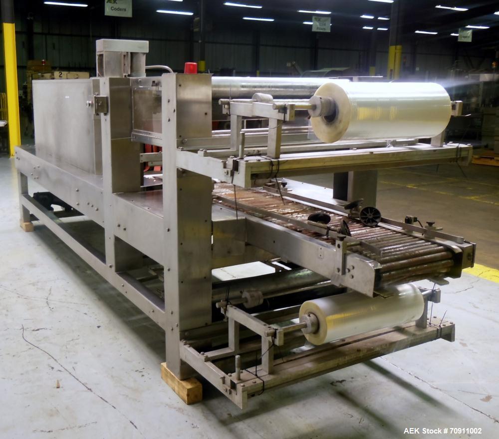 Used Arpac Model 105-28TWSS Automatic Stainless Steel Tray Wrapper