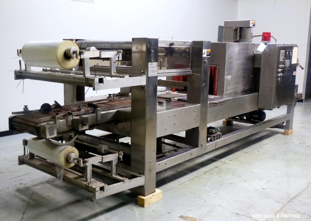 Used Arpac Model 105-28TWSS Automatic Stainless Steel Tray Wrapper