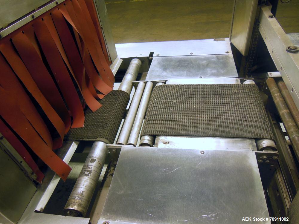 Used Arpac Model 105-28TWSS Automatic Stainless Steel Tray Wrapper