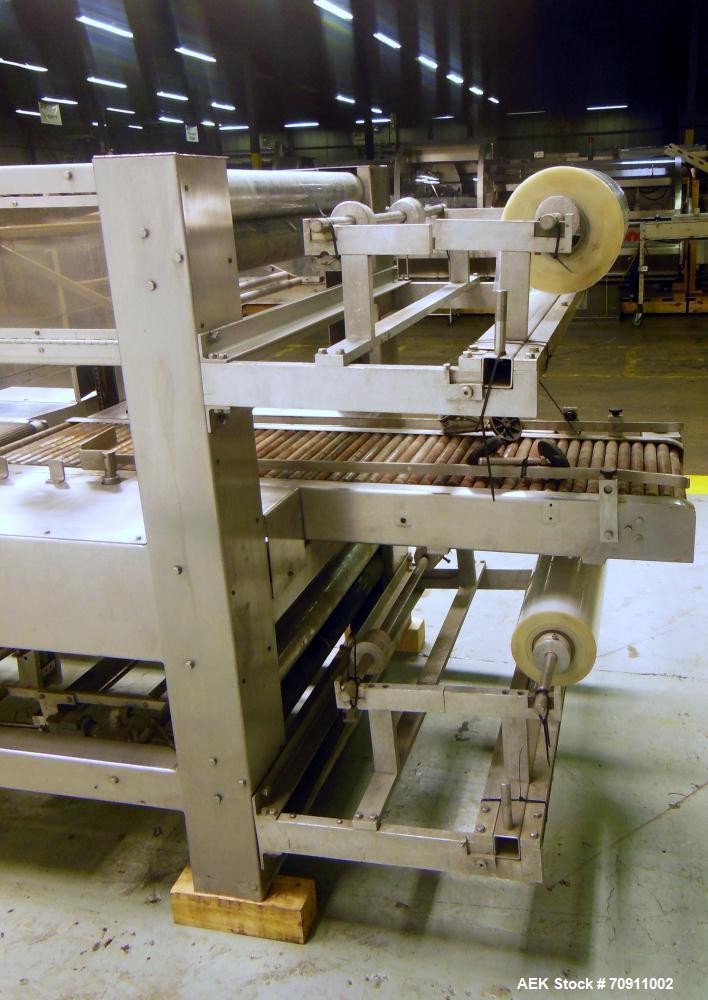 Used Arpac Model 105-28TWSS Automatic Stainless Steel Tray Wrapper