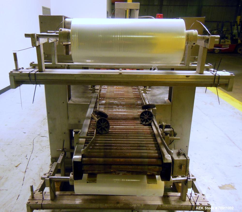 Used Arpac Model 105-28TWSS Automatic Stainless Steel Tray Wrapper