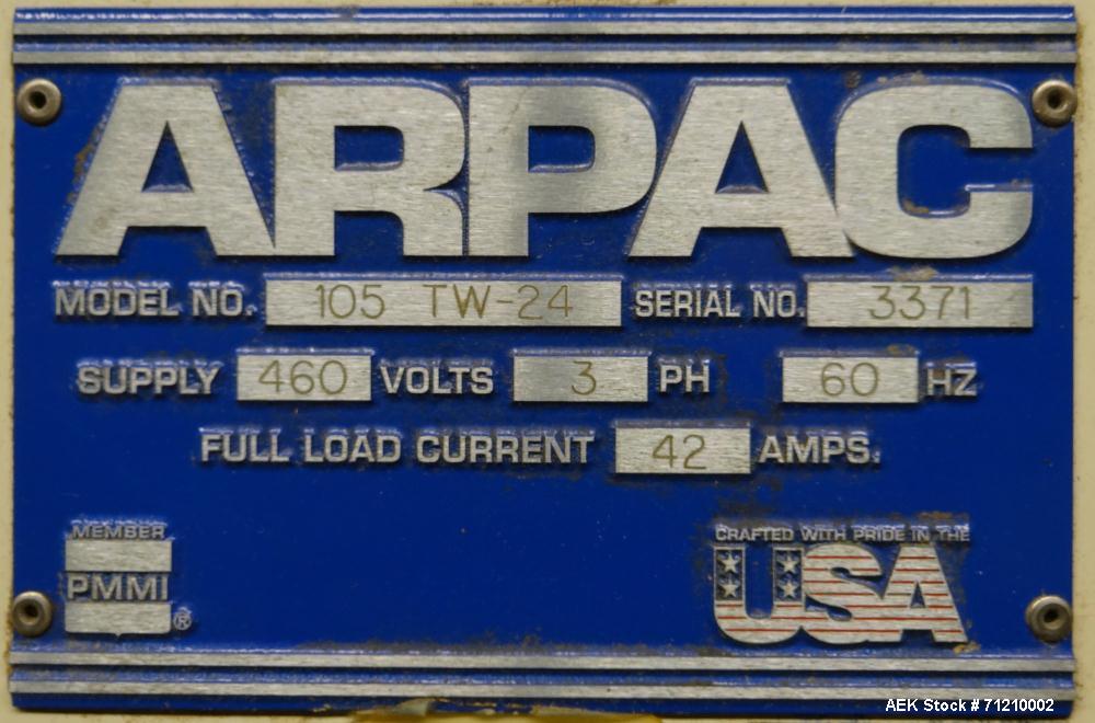 Used- Arpac Model 105 TW-24 Automatic Shrink Bundler