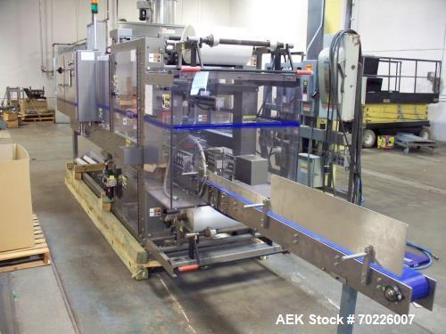 Used- Arpac Model 107-20 Automatic Bundler. Operates by taking a single lane of product and forming it into multipacks. Last...