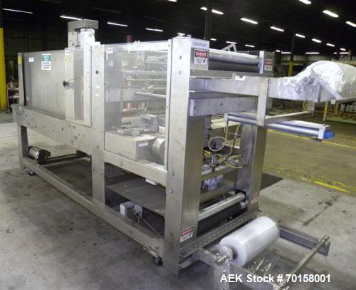 Used- Arpac Model 108-28SS Automatic Right Angle Stainless Steel Shrink Bundler. Capable of speeds up to 30 bundles per minu...