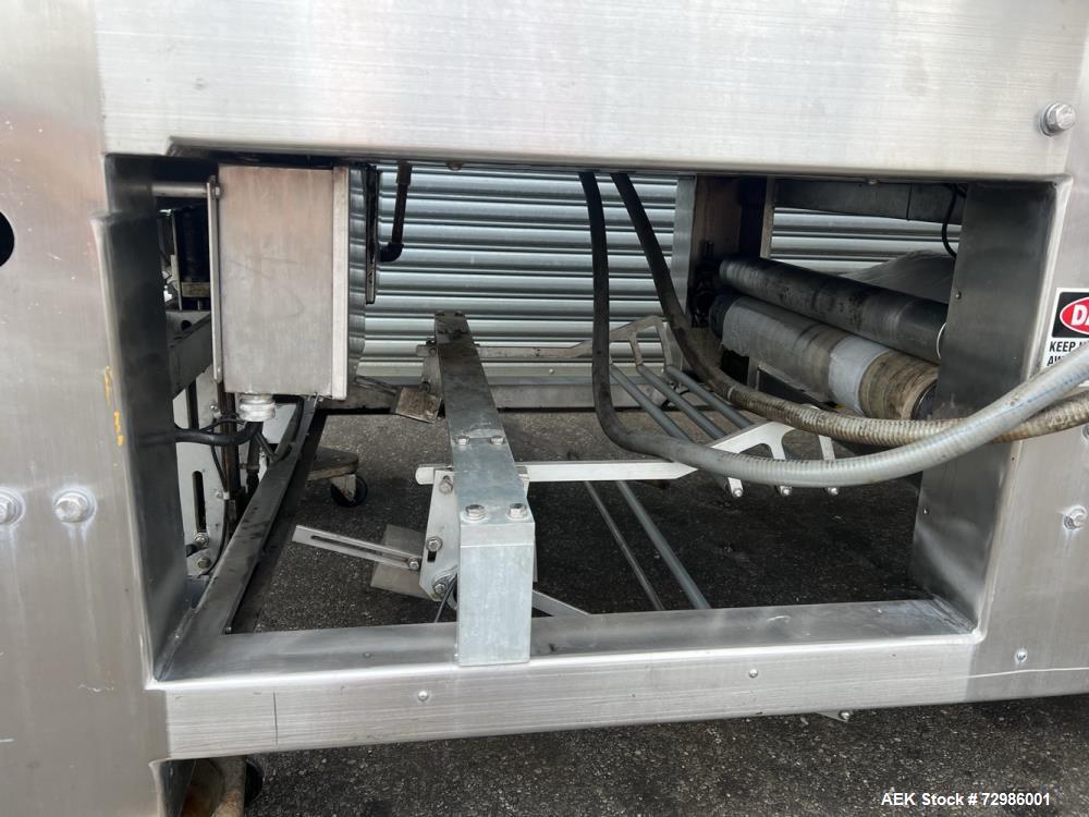 Used- Arpac Model 112-SS-24 Automatic Stainless Steel Inline Shrink Bundler. Capable of speeds from 5 to 25 bundles per minu...