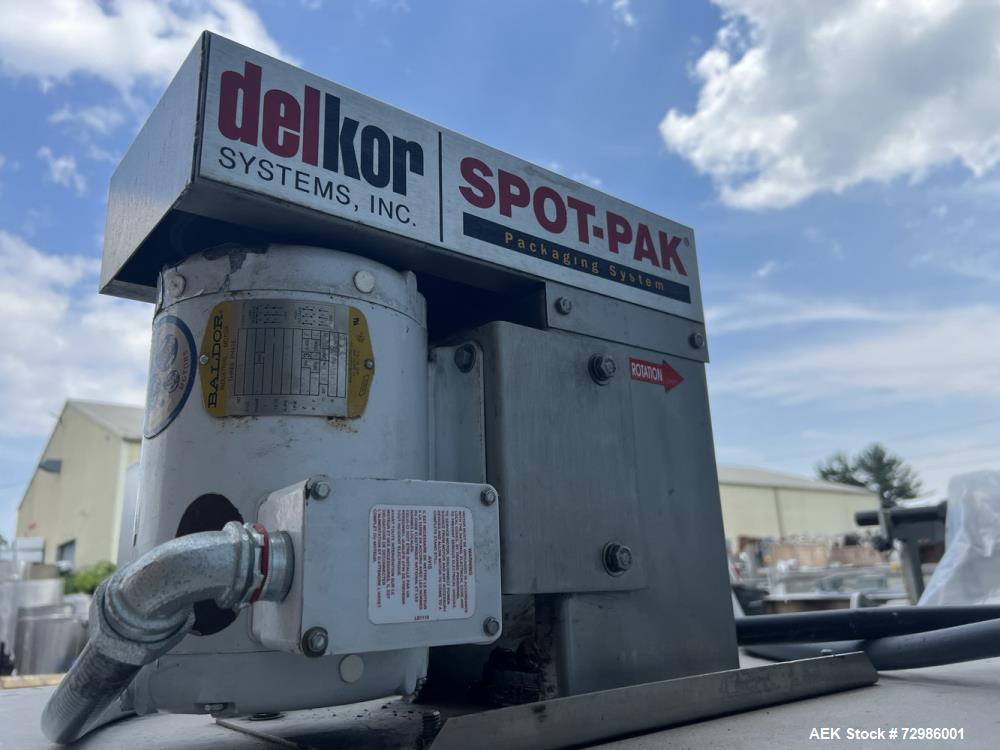 Used Arpac Model 112-SS-24 Automatic Stainless Steel Inline Shrink Bundler. Capable of speeds from 5 to 25 bundles per minute (depending on application). Unit has a 28" wide seal jaw. Handles film up...