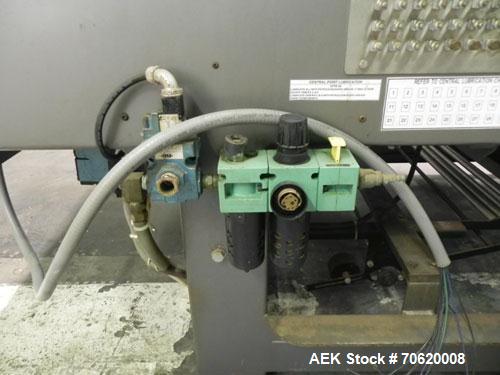 Used Arpac Model 25TW-28 Automatic Shrink Bundler. Capable of speeds up to 25 trays per minute. Product size range: (Width) 6" to 18" (Length) 7" to 18" (Height) 4" to 10". Has a Maximum film width: ...