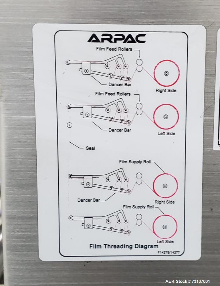 Arpac Model 708HBD-32 Automatic Dual Lane Shrink Bundler