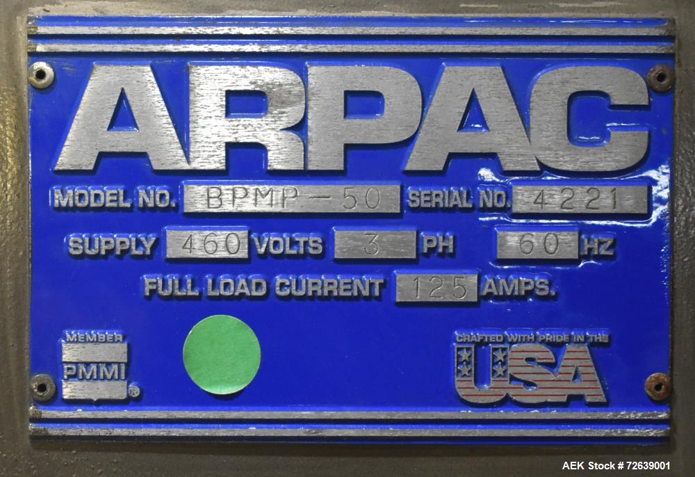 Arpac Brandpac Model BPMP-50 Automatic Single Roll Shrink Bundler