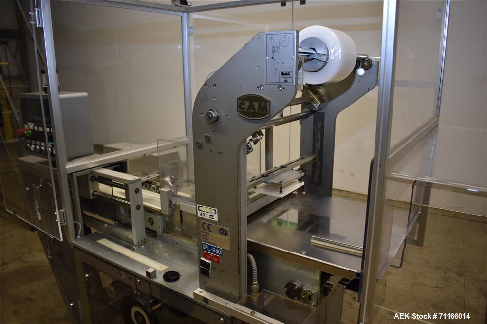 Used Cam Automatic Stretch Bundler for Carton Multi-Packing. Model ASB-38