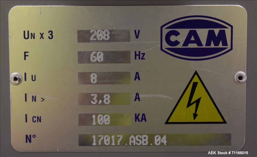 Used- Cam Model ASB-38 Automatic Shrink Bundler for Carton Multi-Packing.