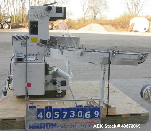 Used Omega Design DL-27 Dual Lane Shrink Bundler. Capable of speeds up to 240 BPM. Maximum product height 11". Maximum film width 26". 3/60/208/240V. Includes Omega shrink tunnel. Last used in solid ...