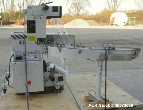 Used Omega Design DL-27 Dual Lane Shrink Bundler. Capable of speeds up to 240 BPM. Maximum product height 11". Maximum film width 26". 3/60/208/240V. Includes Omega shrink tunnel. Last used in solid ...
