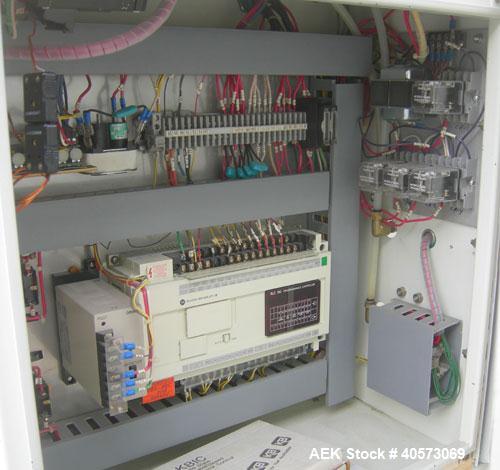 Used Omega Design DL-27 Dual Lane Shrink Bundler. Capable of speeds up to 240 BPM. Maximum product height 11". Maximum film width 26". 3/60/208/240V. Includes Omega shrink tunnel. Last used in solid ...