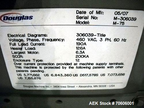 Used Douglas Contour Model M-75 Multi-Pack Shrink Bundler 