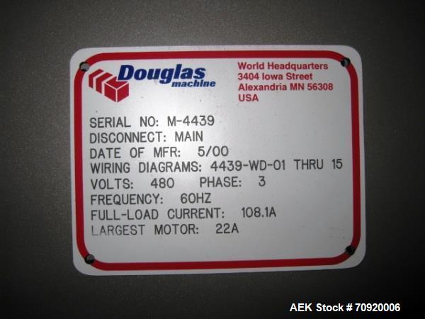 Used- Douglas Model MW4 Bundler Wrapper