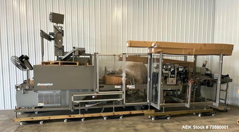 Used Douglas VS-25 Shrink Wrapper | Up to 25 CPM | 6–17" L x 6–22" W x 3–12" H | Printed & Clear Film Compatible