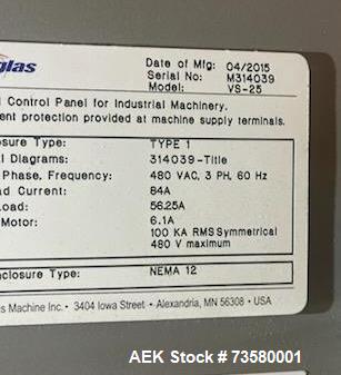 Used Douglas VS-25 Shrink Wrapper | Up to 25 CPM | 6–17" L x 6–22" W x 3–12" H | Printed & Clear Film Compatible