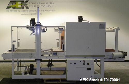 Used EDL Packaging Engineers Model 32-20-45 Semi Automatic Inline Shrink Bundler & Tunnel Machine. Capable of speeds up to 5-7 bundles per minute. Handles film web widths up to 30" wide and packages ...