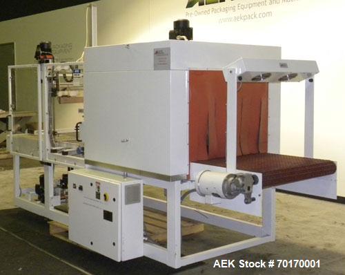Used EDL Packaging Engineers Model 32-20-45 Semi Automatic Inline Shrink Bundler & Tunnel Machine. Capable of speeds up to 5-7 bundles per minute. Handles film web widths up to 30" wide and packages ...