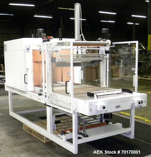 Used EDL Packaging Engineers Model 32-20-45 Semi Automatic Inline Shrink Bundler & Tunnel Machine. Capable of speeds up to 5-7 bundles per minute. Handles film web widths up to 30" wide and packages ...
