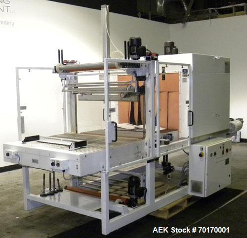 Used EDL Packaging Engineers Model 32-20-45 Semi Automatic Inline Shrink Bundler & Tunnel Machine. Capable of speeds up to 5-7 bundles per minute. Handles film web widths up to 30" wide and packages ...
