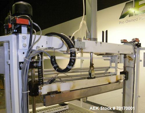 Used EDL Packaging Engineers Model 32-20-45 Semi Automatic Inline Shrink Bundler & Tunnel Machine. Capable of speeds up to 5-7 bundles per minute. Handles film web widths up to 30" wide and packages ...