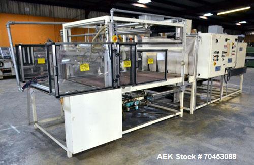 Used Great Lakes 1748 Shrink Bundler with model HVP 5/60/11 shrink tunnel