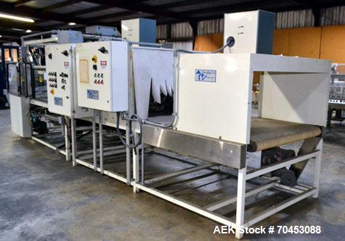 Used Great Lakes 1748 Shrink Bundler with model HVP 5/60/11 shrink tunnel
