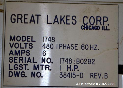 Used Great Lakes 1748 Shrink Bundler with model HVP 5/60/11 shrink tunnel