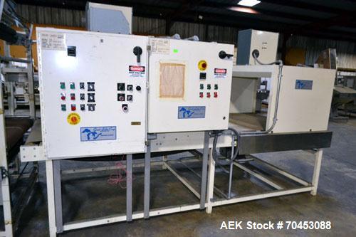 Used Great Lakes 1748 Shrink Bundler with model HVP 5/60/11 shrink tunnel