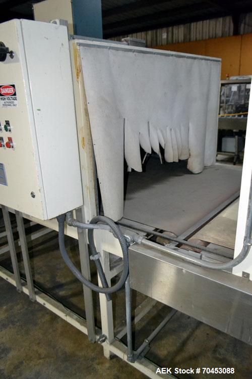 Used Great Lakes 1748 Shrink Bundler with model HVP 5/60/11 shrink tunnel