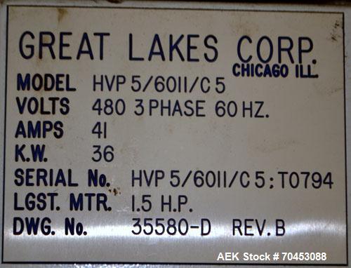 Used Great Lakes 1748 Shrink Bundler with model HVP 5/60/11 shrink tunnel