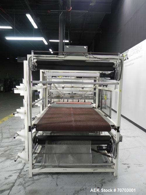 Used Great Lakes Oversized Inline Shrink Bundler. Model 1748 Shrink Bundler wit