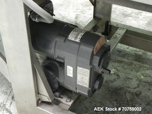 Used Great Lakes Model 708 E-27 Shrink Bundler capable of speeds up to 15 bundles per minute (depending on container size and pack pattern). Will handle bundles up to 12" high x 13" deep. Has a 27" w...