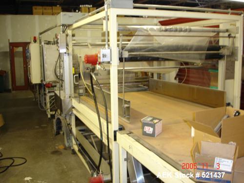 USED: Great Lakes shrink wrap machine, model HVP5/6011/C5 and 1648. Unit comes with infeed conveyor, 2 roll (top and bottom)...