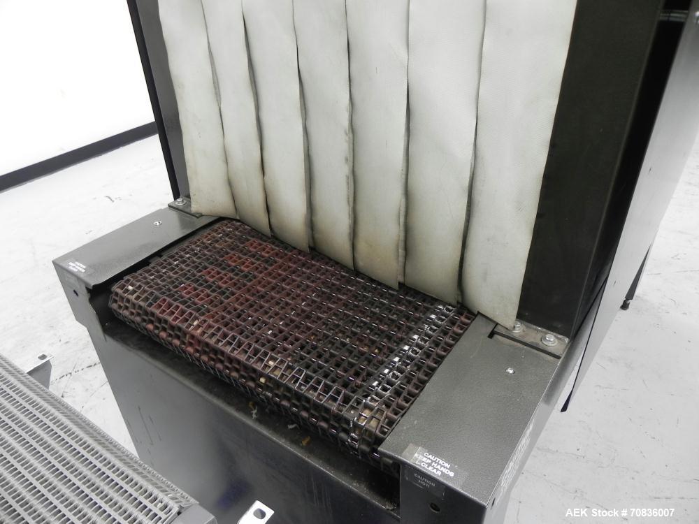 Used Heat Seal Model SW 2414 Semi-Automatic Shrink Bundler & Eastey Model ET 2420 Shrink Tunnel. Bundler has top and bottom power-assisted film unwind. Has 24" (wide) seal jaw with a 14" (tall) openi...
