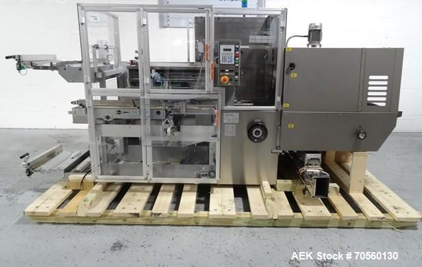 Used IMA BFB Model MS500BPBR Bundler. Machine is capable of speeds up to 30 bundles per minute. Has a package size range of 30mm to 280mm (wide) x 60mm to 300mm (long) x 30mm to 155mm (tall). Has a 1...