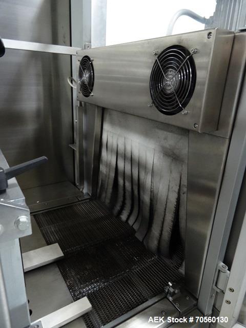 Used IMA BFB Model MS500BPBR Bundler. Machine is capable of speeds up to 30 bundles per minute. Has a package size range of 30mm to 280mm (wide) x 60mm to 300mm (long) x 30mm to 155mm (tall). Has a 1...