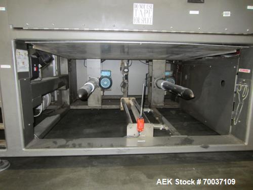 Used- KHS Kister, Model 601P, Shrink Wrap Bundler with 24 in. x 10 ft. x 15 in. High Shrink Tunnel. Has Allen-Bradley Panelv...