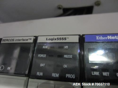Used KHS Kisters, Model 601P Tray Shrink Wrap Bundler for printed film with 24 in. x 10 ft. x 15 in. High Shrink Tunnel. Has Allen-Bradley Logix 5555 PLC and Panelview 550 touch screen controls. Elec...