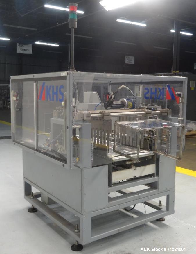 Used KHS Model PTS-1000 Servo Driven Tray Stacker
