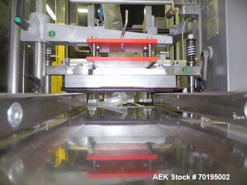 Used Multipack Model F-40 Carton Multi-Pack Stretch Or Shrink Film Bundler. Bundled package size range of Length- 30mm-350mm, Width- 12mm -200.., Height- 50mm -300. Cartons are received on infeed bel...