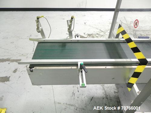 Used Multipack Model F43 Stretch Bundler. Capable of speeds up to 45 bundles per minute. Package size range: (Length or A) 30mm - 350mm (Width or B) 12mm - 200mm (Depth or C) 50mm - 200mm. Equipped w...