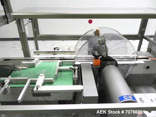 Used Multipack Model F43 Stretch Bundler. Capable of speeds up to 45 bundles per minute. Package size range: (Length or A) 30mm - 350mm (Width or B) 12mm - 200mm (Depth or C) 50mm - 200mm. Equipped w...