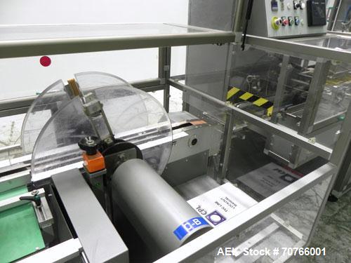 Used Multipack Model F43 Stretch Bundler. Capable of speeds up to 45 bundles per minute. Package size range: (Length or A) 30mm - 350mm (Width or B) 12mm - 200mm (Depth or C) 50mm - 200mm. Equipped w...
