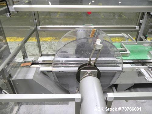 Used Multipack Model F43 Stretch Bundler. Capable of speeds up to 45 bundles per minute. Package size range: (Length or A) 30mm - 350mm (Width or B) 12mm - 200mm (Depth or C) 50mm - 200mm. Equipped w...