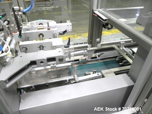 Used Multipack Model F43 Stretch Bundler. Capable of speeds up to 45 bundles per minute. Package size range: (Length or A) 30mm - 350mm (Width or B) 12mm - 200mm (Depth or C) 50mm - 200mm. Equipped w...