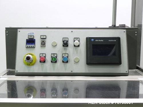 Used Multipack Model F43 Stretch Bundler. Capable of speeds up to 45 bundles per minute. Package size range: (Length or A) 30mm - 350mm (Width or B) 12mm - 200mm (Depth or C) 50mm - 200mm. Equipped w...