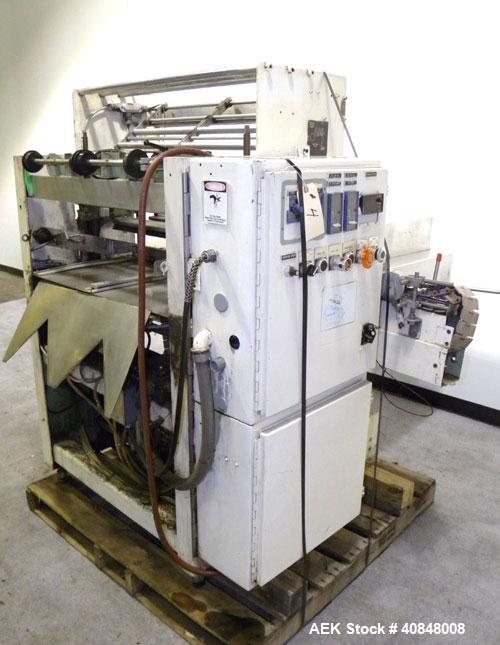 Used Omega Design Model DL-27 Dual Lane Shrink Bundler. Capable of speeds from 200 to 240 BPM (depending on product size and pattern). Has a Max film width of 26". Maximum product Height: up to 11".H...